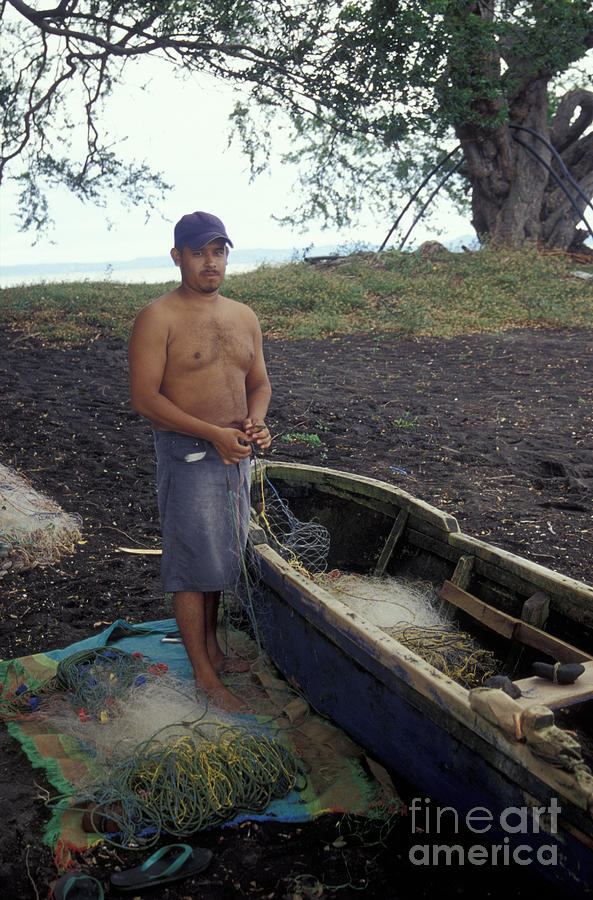 OMETEPE FISHERMAN 2 Nicaragua Photograph by John  Mitchell