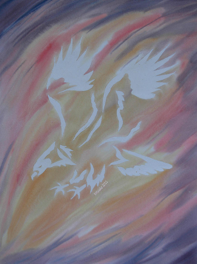 Eagle Painting - On Eagles Wings by Mark Schutter Eagle Painting - On Eagles Wings by Mark Schutter