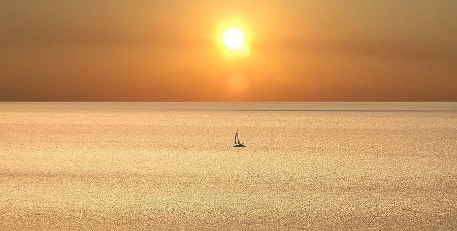 On Golden Seas Photograph by Renee Hardison