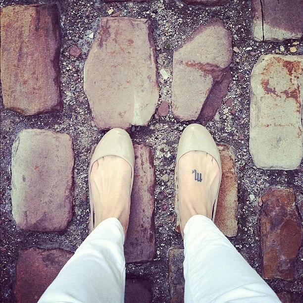 Buffalo Photograph - On My Way To #lagerhaus!  #cobblestone by Jenna Luehrsen