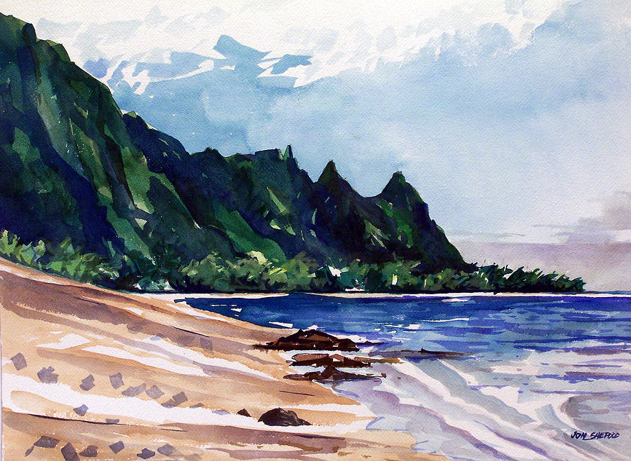 On The Beach Painting by Jon Shepodd On The Beach Painting by Jon Shepodd