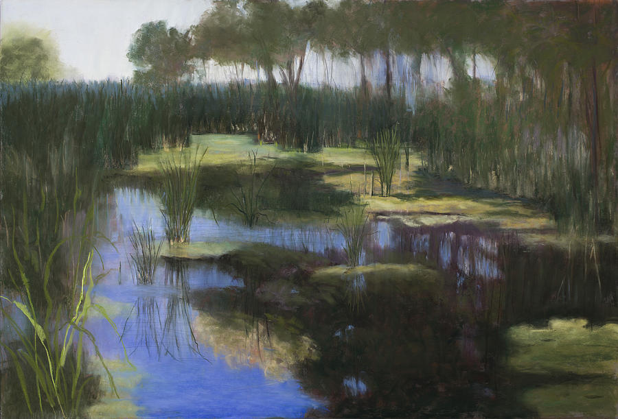 On the Edge of the Swamp Painting by Diane Edwards