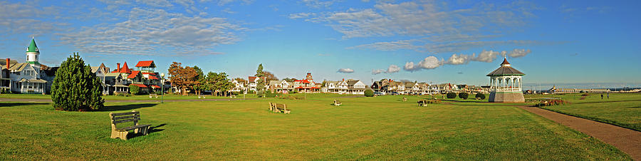 Landscape Photograph - On the Green at Marthas Vineyard by Dave Mills