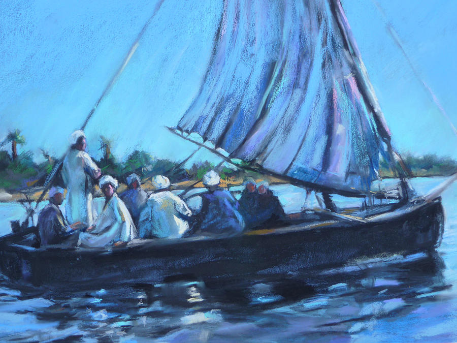 On the Nile Pastel by Joan Jones