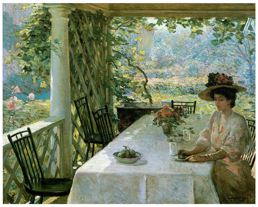 On the Porch Painting by William Chadwick