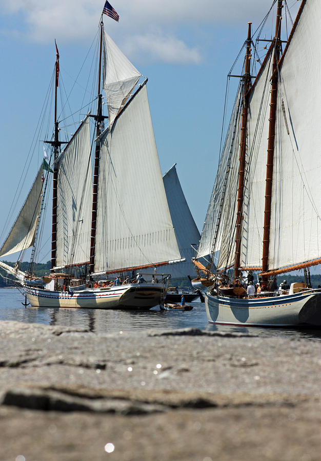 Tall Ships Photograph - On The Sea by Becca Wilcox