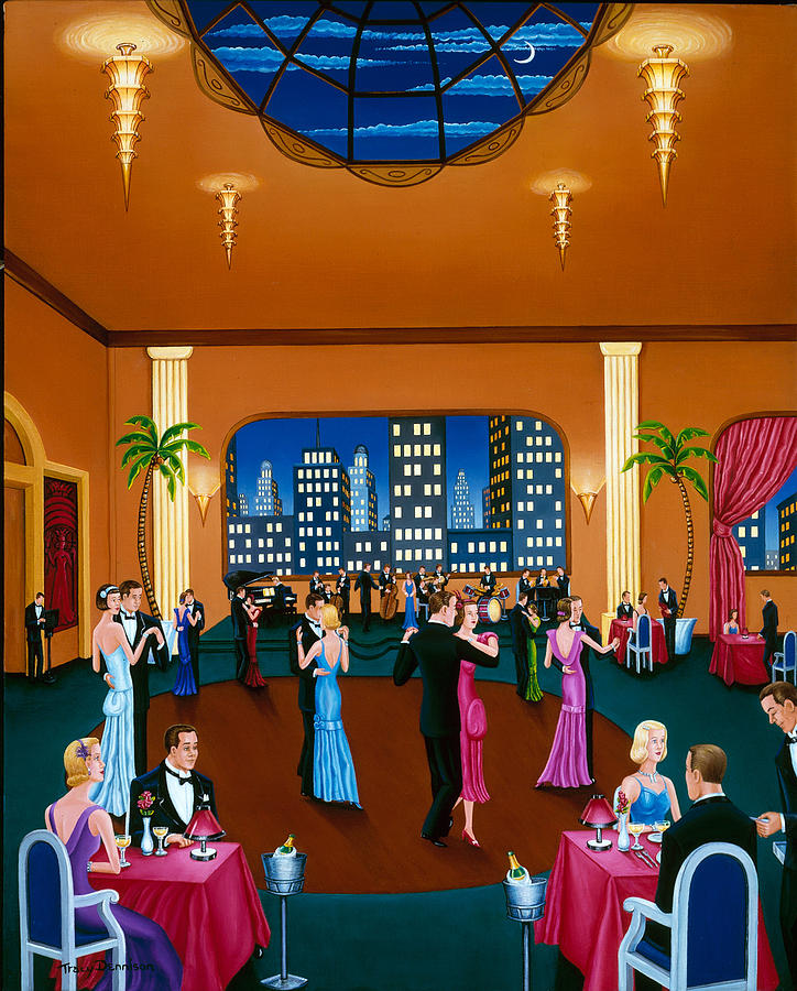 On The Town Painting by Tracy Dennison