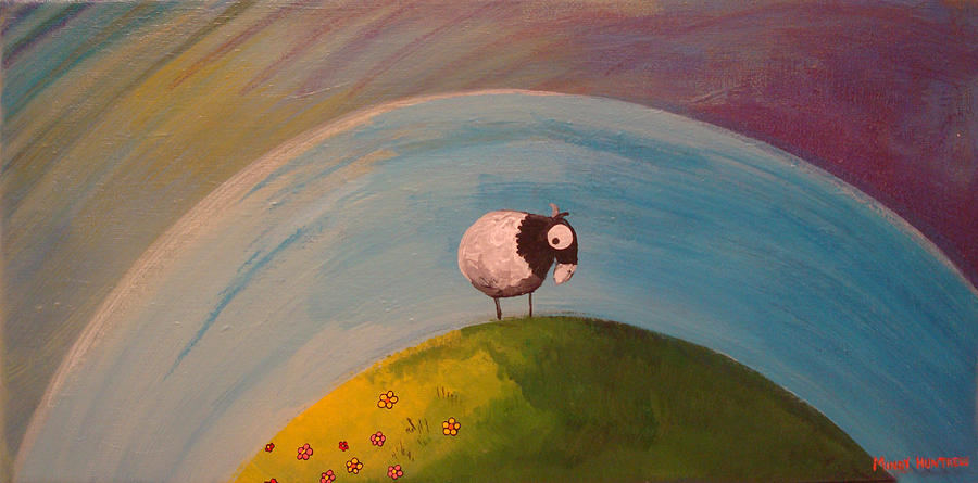 On Top of Ole Meadow Painting by Mindy Huntress