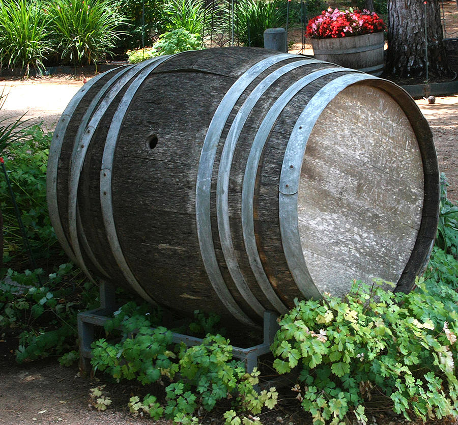 Wine Photograph - One Big Barrel by Western Roundup