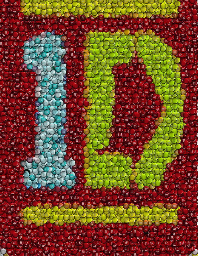One Direction Mm Candies Mosaic Drawing By Paul Van Scott