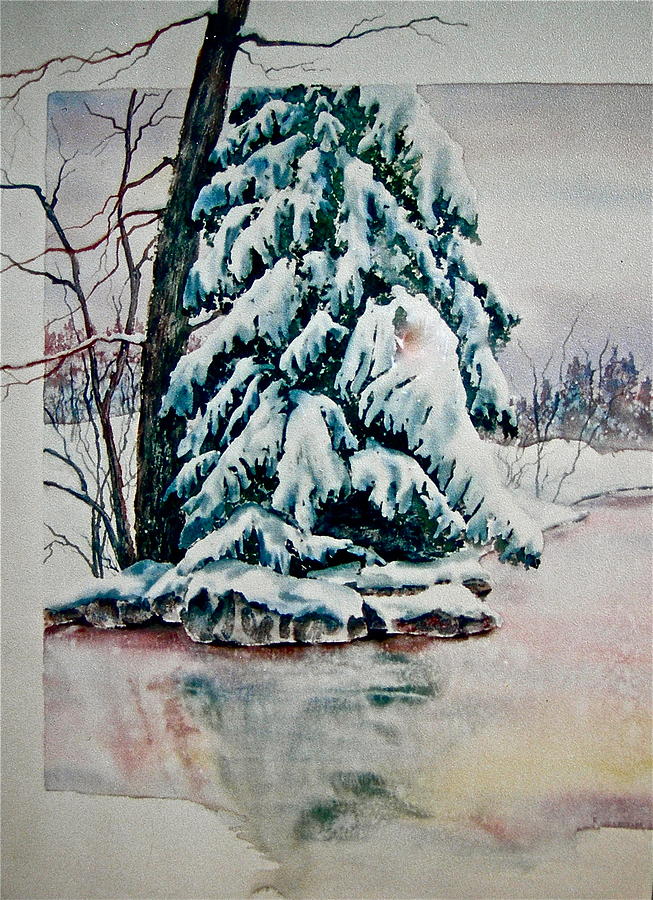 One February Morning Painting by Carolyn Rosenberger