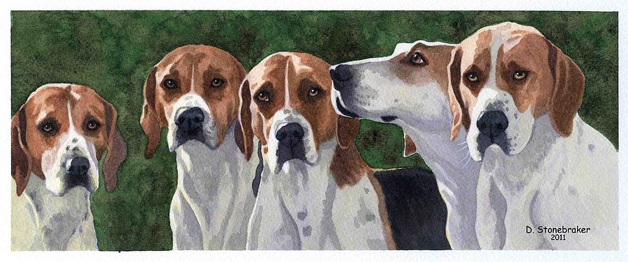 Dog Painting - One in Every Crowd by Debbie Stonebraker