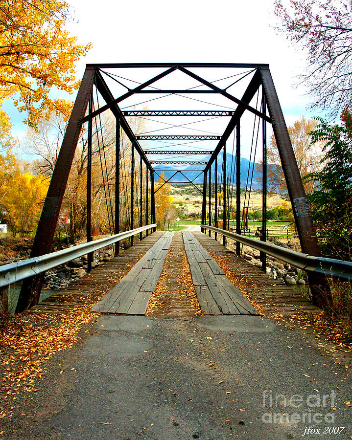Fall Photograph - One Lane Bridge by Jimmy Fox