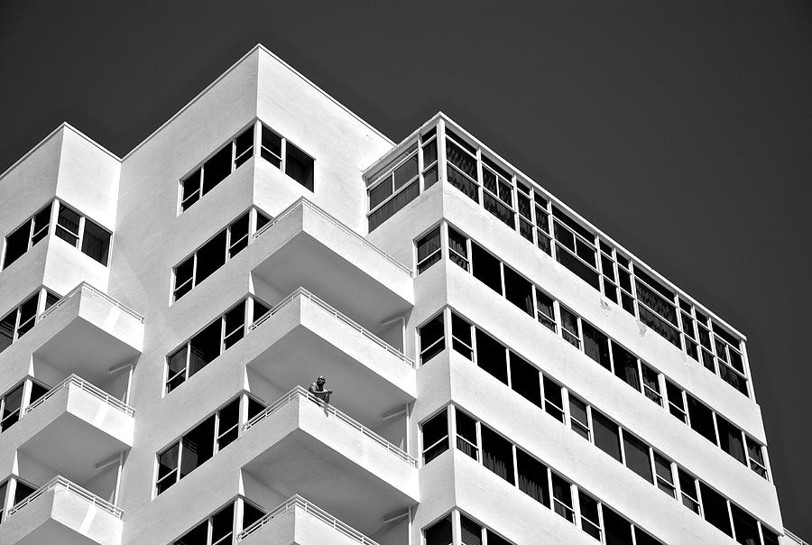 Architecture Photograph - One Man Balcony by Eric Tressler