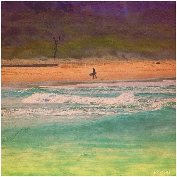 Beach Photograph - One Mile #beach Forster by Nicole Brooks