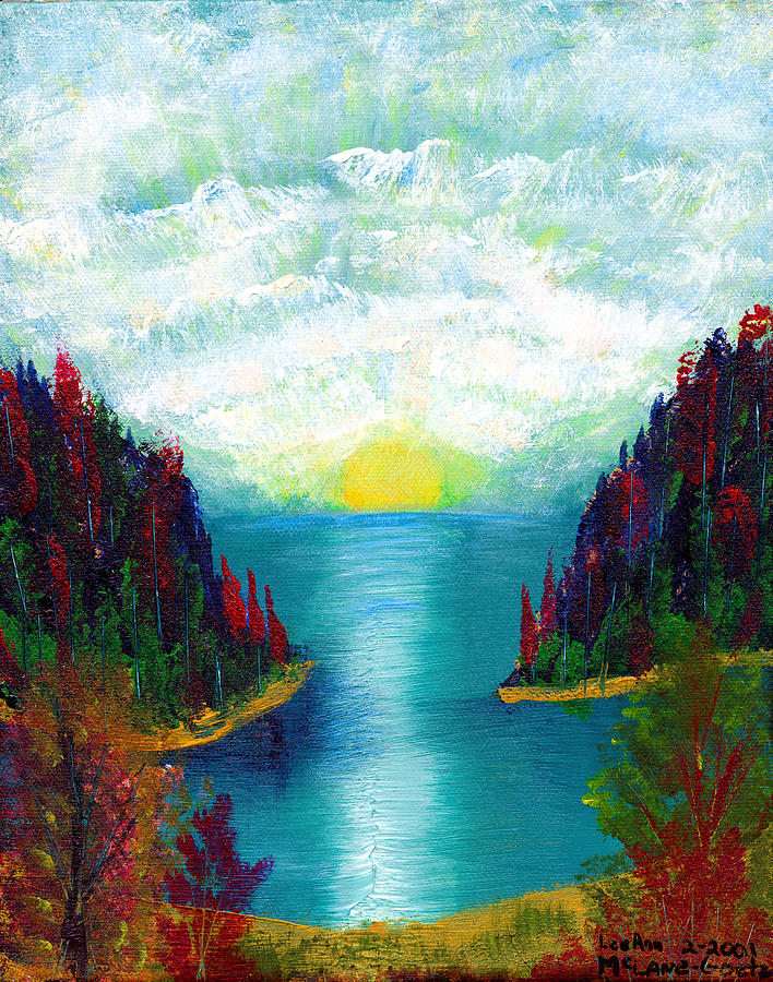 Landscape Painting - One More Sunset by LeeAnn McLaneGoetz McLaneGoetzStudioLLCcom