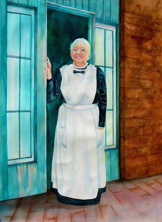 One of the Last Harvey Girls Painting by Sharon Mick