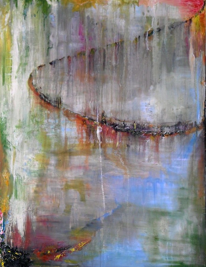 Abstract Painting - One Way 2011 by Paulina Lwowska