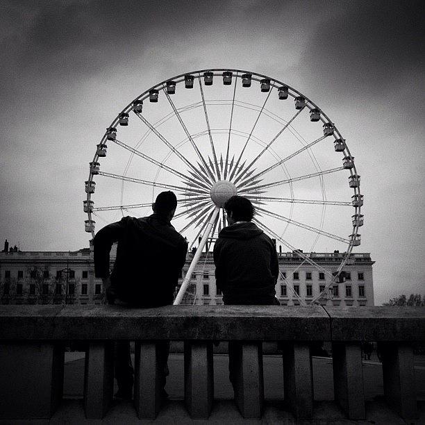 Lyon Photograph - Only Lyon. #lyon #people #noir by Robbert Ter Weijden