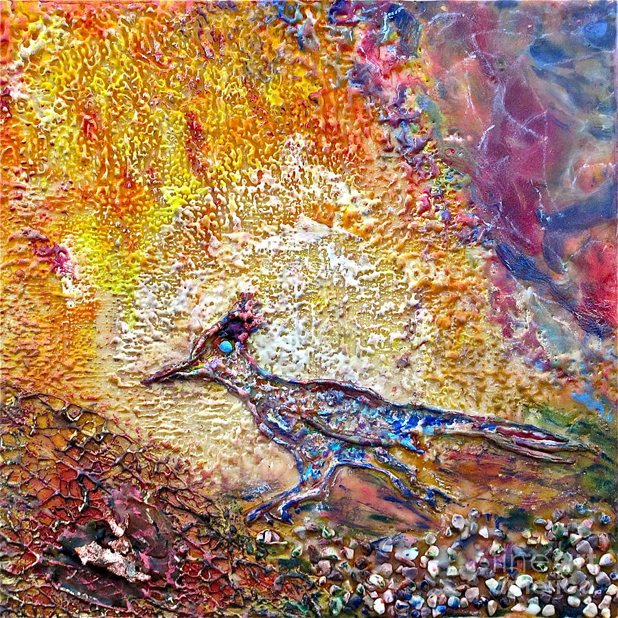 Sunset Painting - Opal The Roadrunner by Joe Bourne