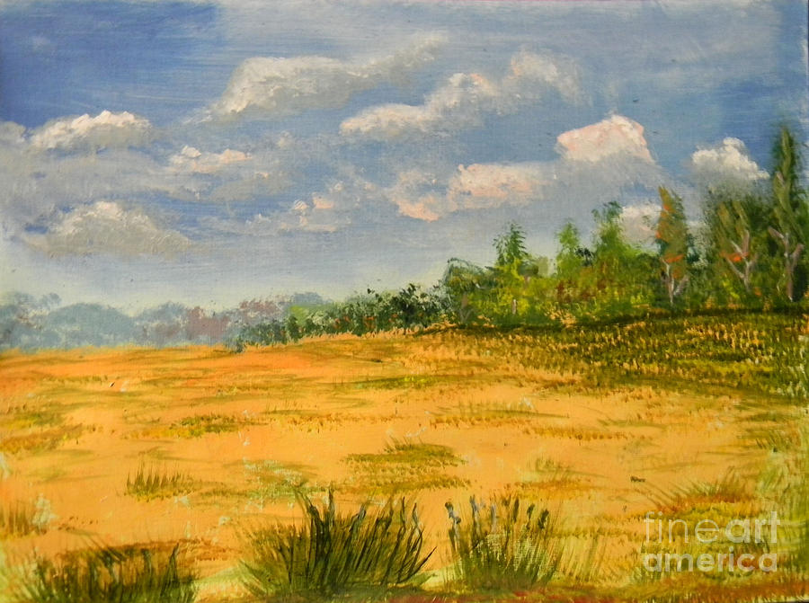 Open Field Painting by Yosvany Baez