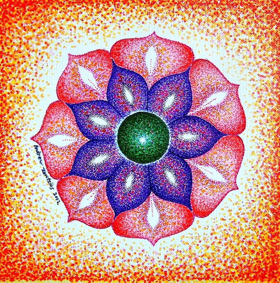 Download Open Heart Chakra Mandala Painting by Andrew Zeutzius