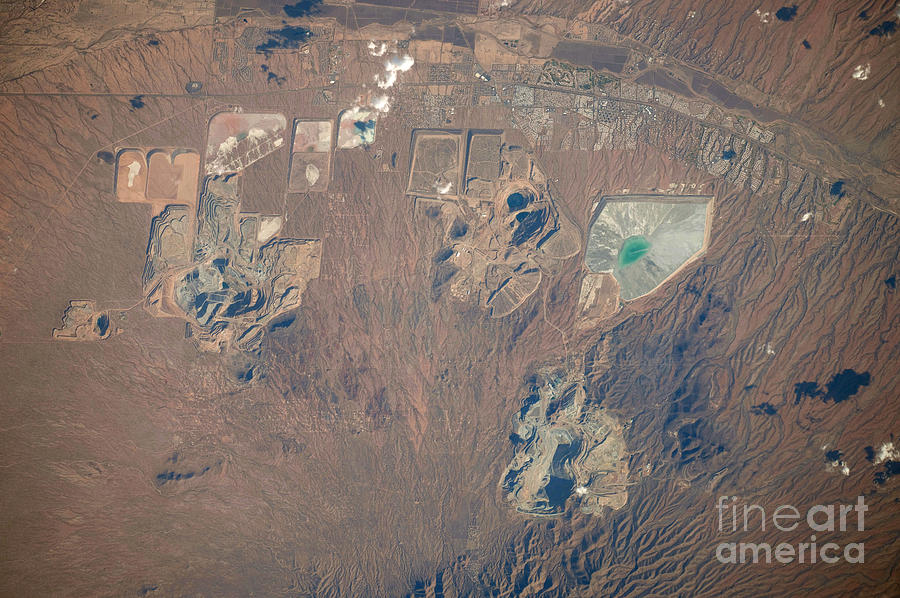 Open Pit Mines, Southern Arizona Photograph by NASA/Science Source