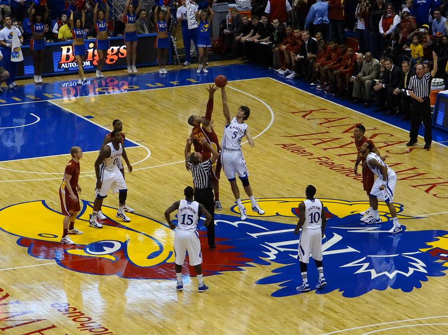 Opening Tipoff Photograph by Keith Stokes