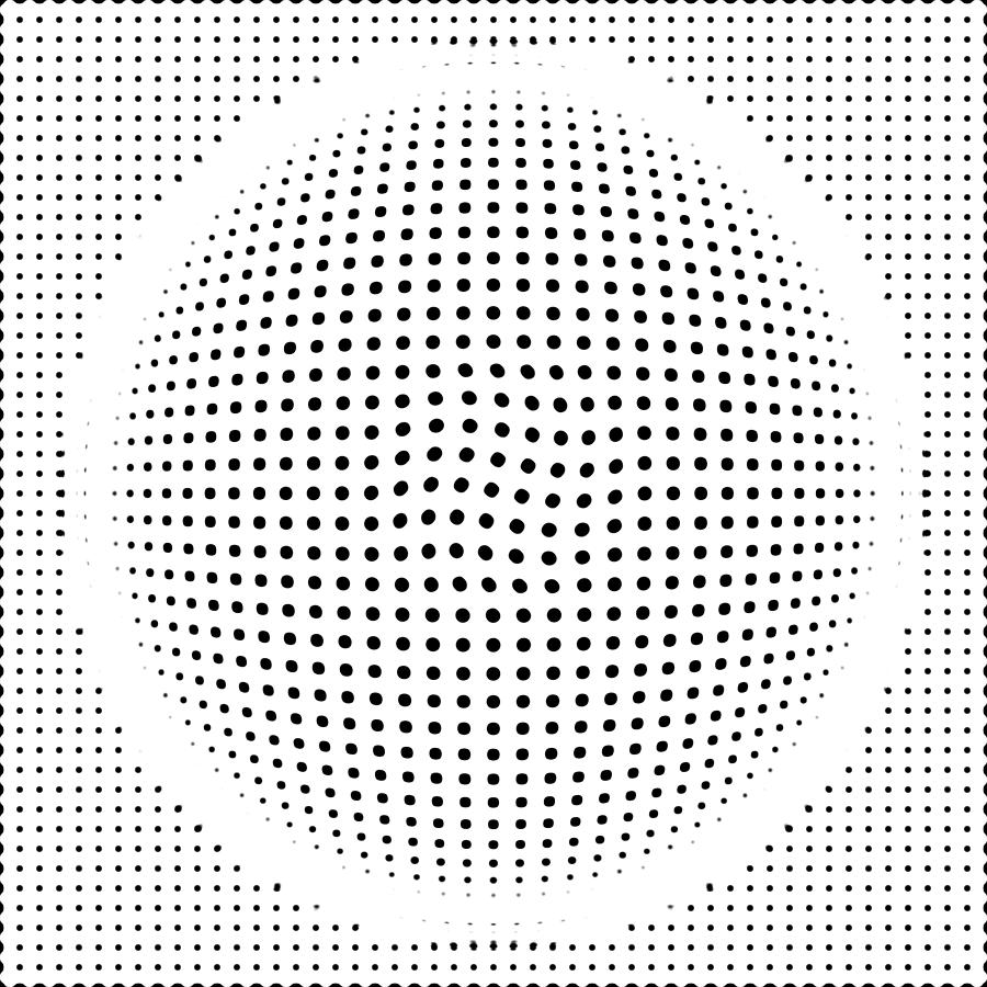 Abstract Digital Art - Optical illusion circle by Sumit Mehndiratta