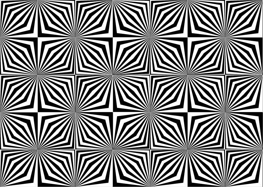 Optical Digital Art - Optical illusion spots or stares by Sumit Mehndiratta