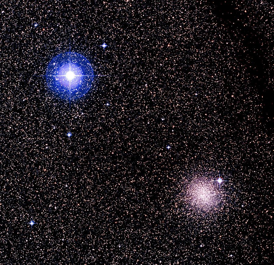 Globular Cluster Photograph - Optical Image Of Globular Star Cluster Ngc 4372 by Celestial Image Co.