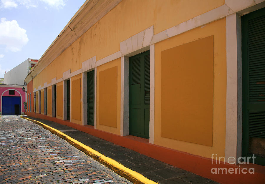 Architecture Photograph - Orange Alley by Timothy Johnson