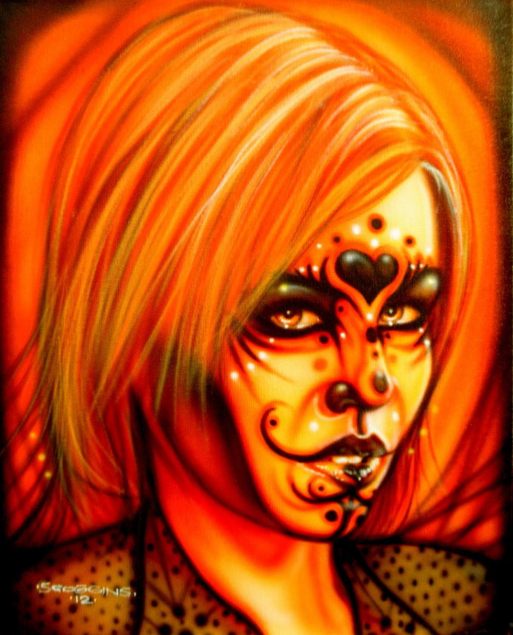 Fantasy Painting - Orange Beauty by Timothy Scoggins Fantasy Painting - Orange Beauty by Timothy Scoggins