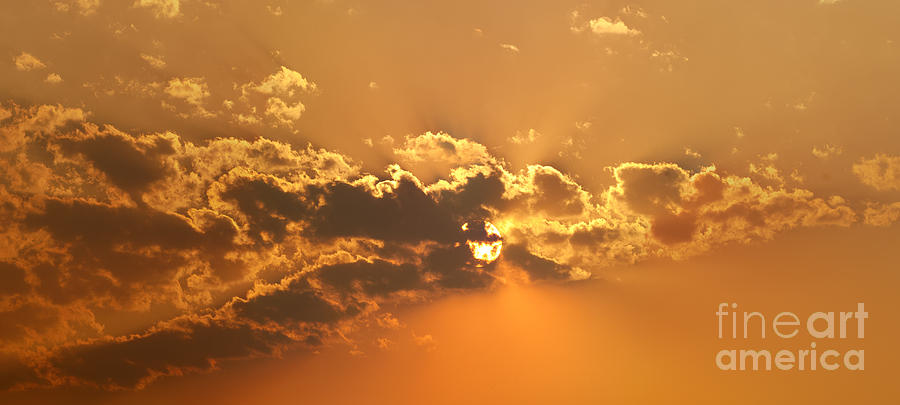 Orange Clouds Photograph by Art Whitton