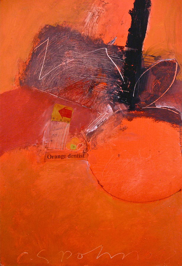 Orange Dentist Painting by Cliff Spohn