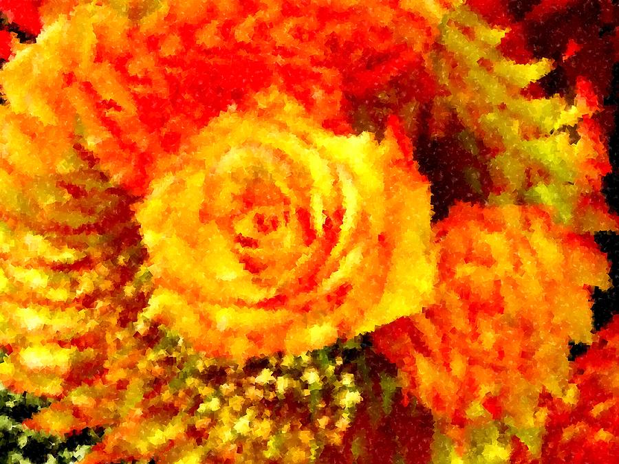 Orange Rose Swirl Photograph by Renate Wesley