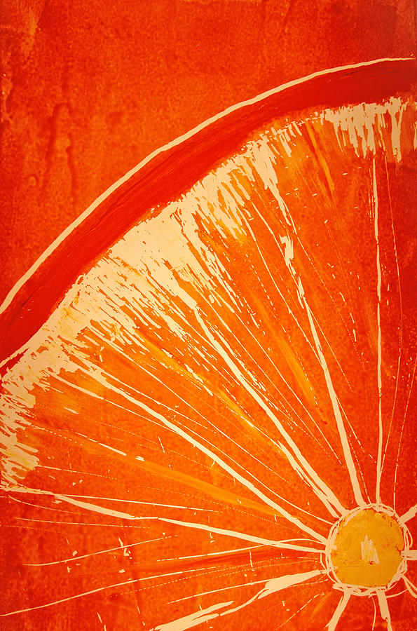 Orange Slice Painting by Rhodes Rumsey