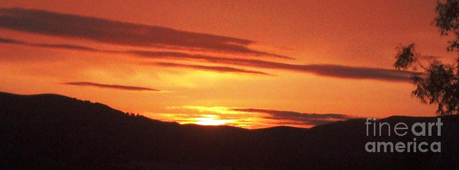 Orange Sundown Photograph by DJ Laughlin