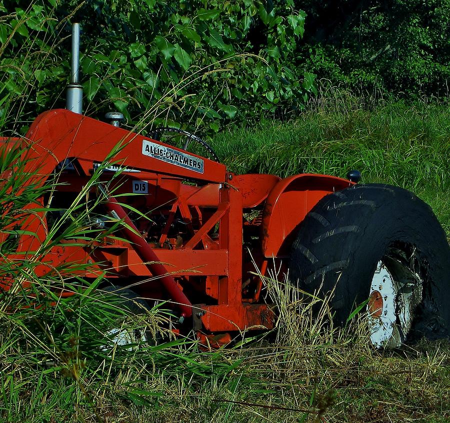 Orange Tractor on Strike Photograph by Ami Tirana - Pixels