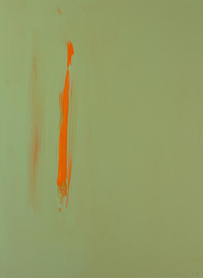 Orange Wisp Painting by Cliff Spohn