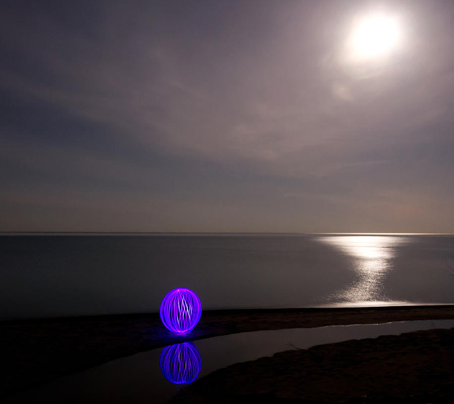 Landscape Photograph - Orb on the Beach by Cale Best