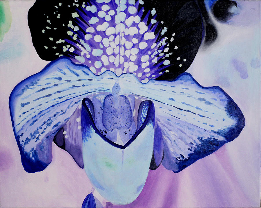 Orchid Painting - Orchid in Negative by Annie Keen