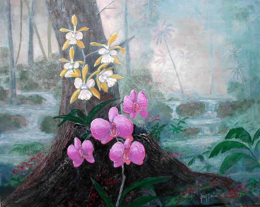 Orchid Wilderness Painting by Gary Partin
