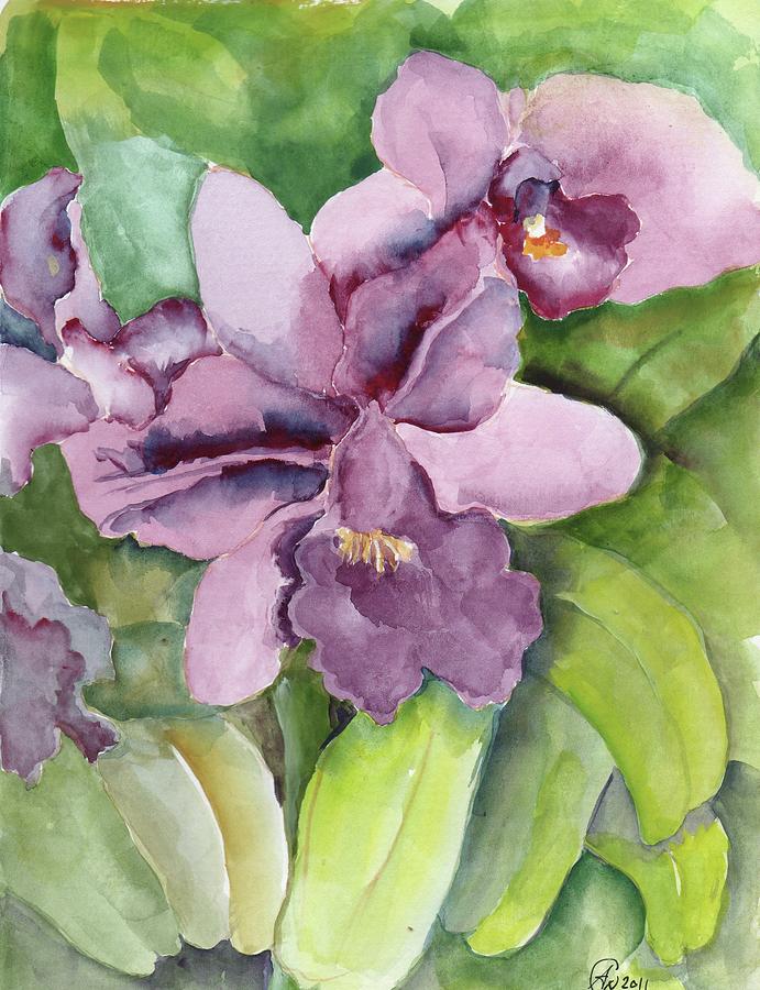 Orchids Painting by Angelina Whittaker Cook