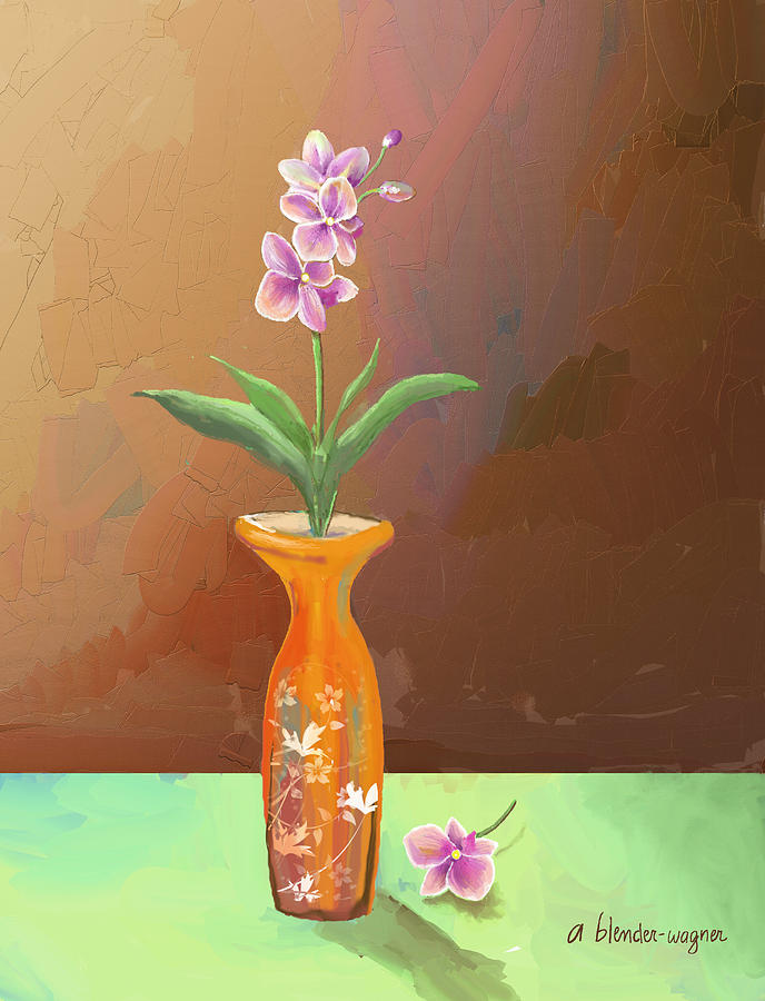 Orchids Digital Art by Arline Wagner