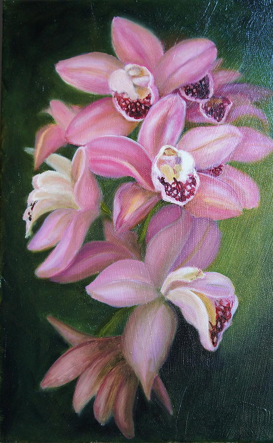 Orchids Painting by Marlyn Boyd
