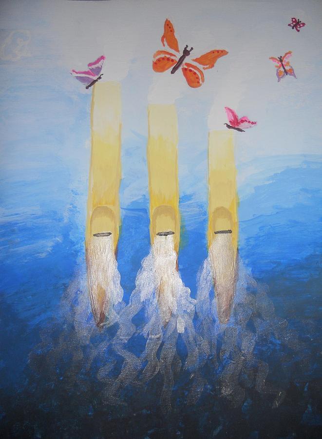 Butterfly Painting - Order Out Of Chaos by Gail Schmiedlin