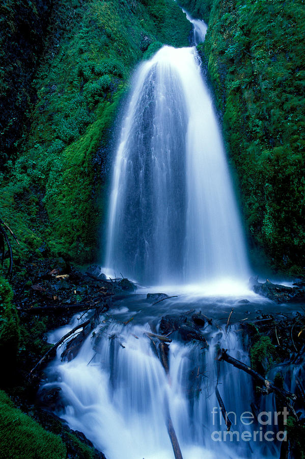 Oregon - Wahkeena Falls Photograph by Terry Elniski