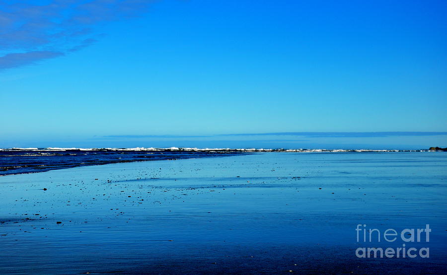 Nature Photograph - Oregon Coast Blues by Tatyana Searcy