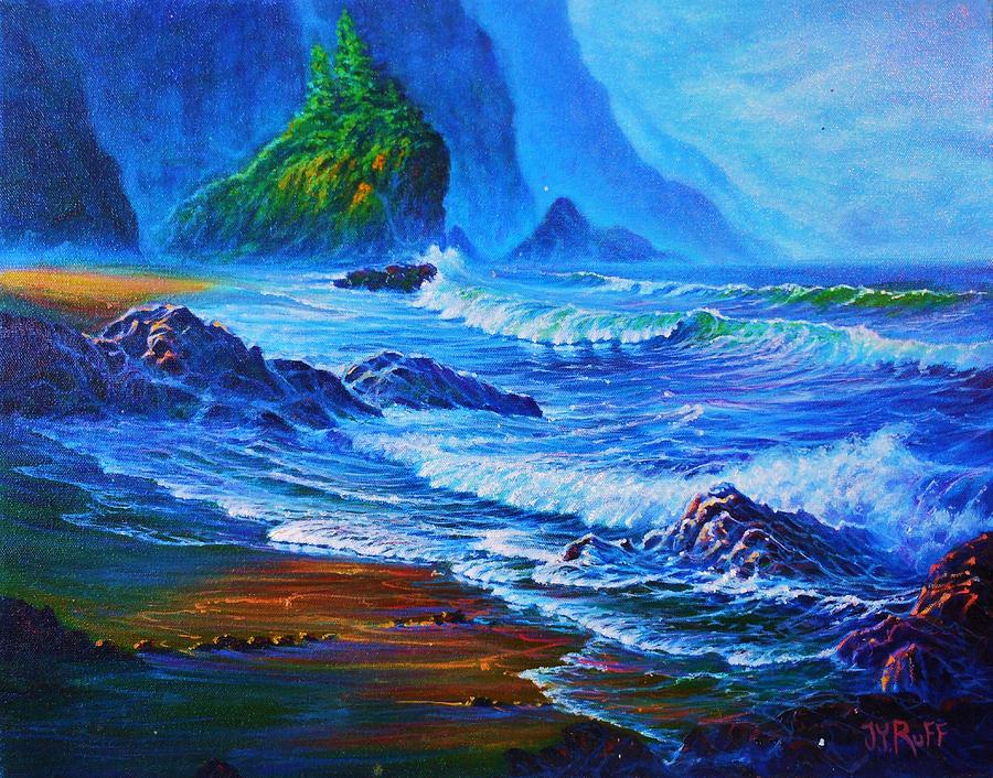 Oregon Coast Morning Painting by Joseph Ruff